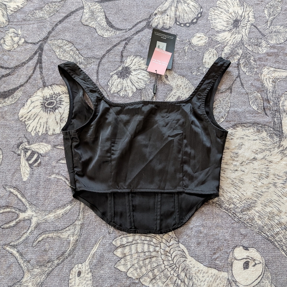 Sculpt Satin Boned Corset - Picture 3 of 4